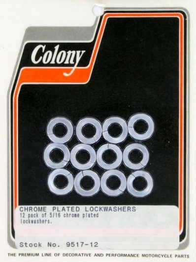 LOCK WASHERS CHROME PLATED